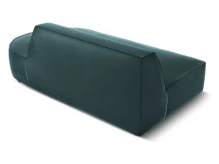 Sofá*CXL by Christian Lacroix - Sofá modular direito "Charles" 2 lugares em veludo - 181x93x69cm Azul