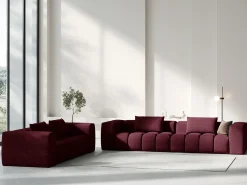 CXL by Christian Lacroix - Sofá modular "Lorella" 3 lugares em tecido estrutural - 230x85x70cm^ Sofá