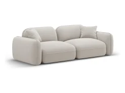 CXL by Christian Lacroix - Sofá modular "Lucien" 3 lugares em veludo claro - 230x90x70cm^ Sofá