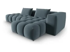 CXL by Christian Lacroix - Sofá modular de canto direito "Lorella" 4 lugares em veludo pastel - 265x145x70cm^ Sofá