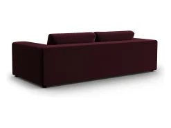 Sofá|CXL by Christian Lacroix - Sofá "Tendance" 4 lugares em veludo escuro - 262x122x72cm Vermelho