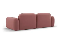 CXL by Christian Lacroix - Sofá modular "Lucien" 3 lugares em veludo salmão - 230x90x70cm Rosa claro