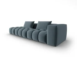 Sofá*CXL by Christian Lacroix - Sofá modular virado para a esquerda "Lorella" 3 lugares em veludo pastel - 265x85x70cm Azul