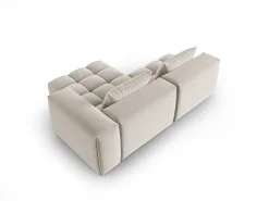 CXL by Christian Lacroix - Sofá modular de canto direito "Lorella" 3 lugares em veludo cru - 205x145x70cm^ Sofá