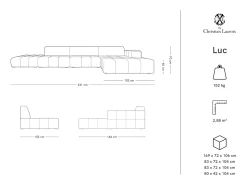 CXL by Christian Lacroix - Sofá de canto direito 