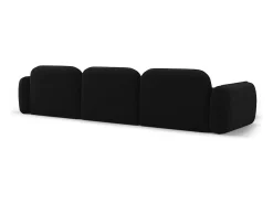 Sofá*CXL by Christian Lacroix - Sofá modular de canto esquerdo "Lucien" 4 lugares em veludo - 320x165x70cm Preto