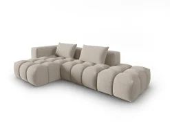 CXL by Christian Lacroix - Sofá modular de canto esquerdo "Lorella" 4 lugares em tecido estrutural areia - 265x145x70cm^ Sofá
