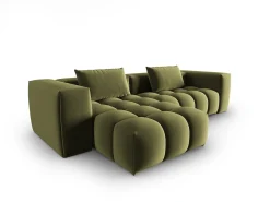 CXL by Christian Lacroix - Sofá modular de canto esquerdo "Lorella" 3 lugares em veludo - 260x145x70cm^ Sofá