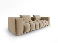 Sofá*CXL by Christian Lacroix - Sofá modular "Lorella" 3 lugares em veludo areia - 230x85x70cm Camel