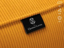 Sofá*CXL by Christian Lacroix - Sofá panorâmico "Tendance" 5 lugares em veludo cotelê - 344x170x72cm Amarelo