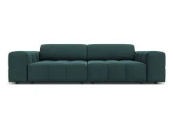 Sofá|CXL by Christian Lacroix - Sofá "Luc" 3 lugares em veludo petróleo - 204x102x70cm Verde esmeralda