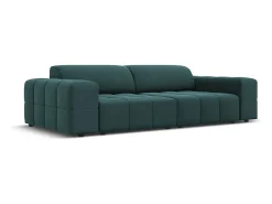 Sofá|CXL by Christian Lacroix - Sofá "Luc" 3 lugares em veludo petróleo - 204x102x70cm Verde esmeralda