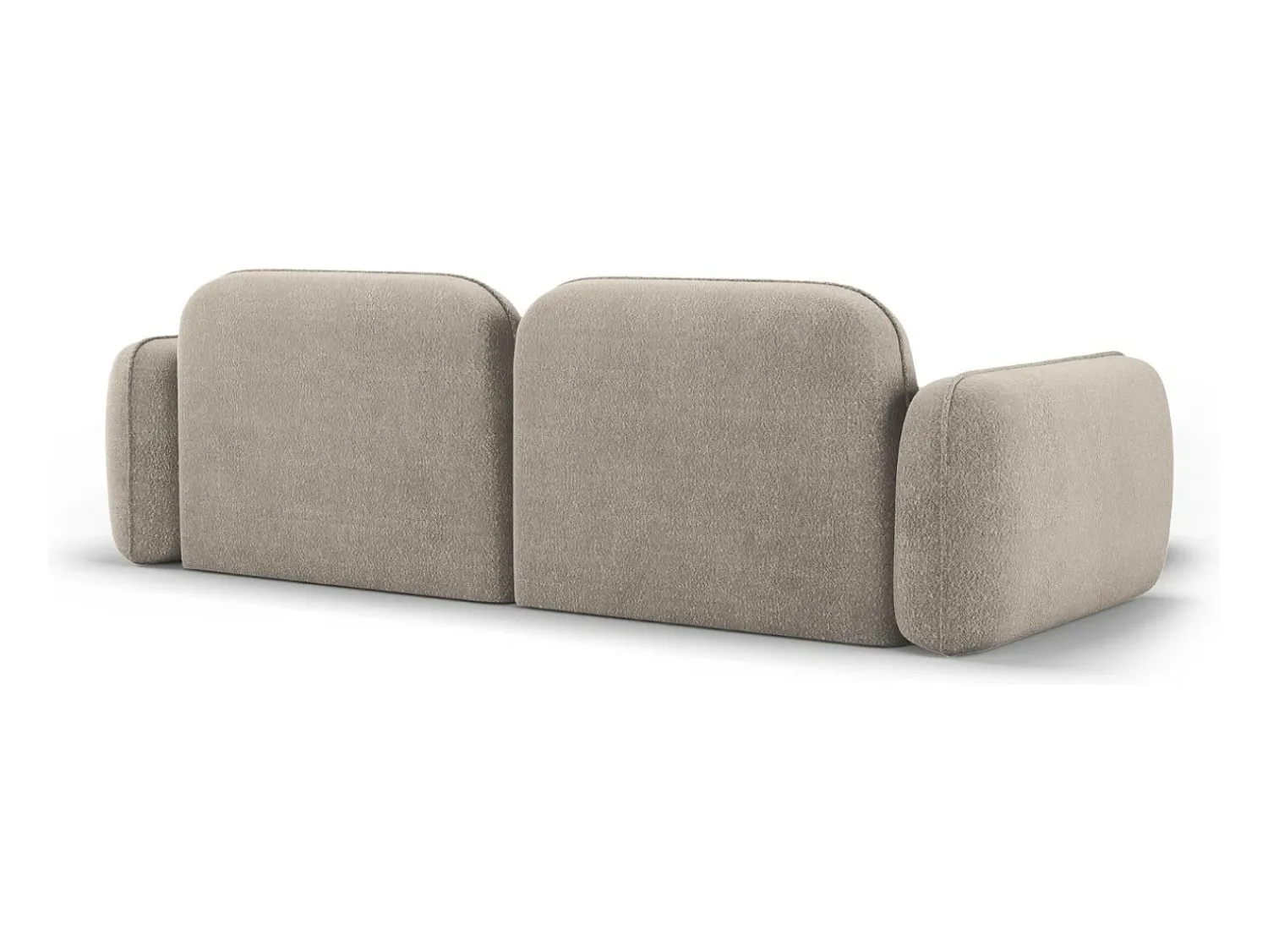 CXL by Christian Lacroix - Sofá modular de canto esquerdo "Lucien" 3 lugares em veludo escuro - 230x165x70cm^ Sofá