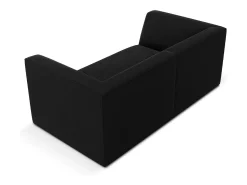Outlet CXL by Christian Lacroix - Sofá "Charles" 2 lugares em veludo - 174x92x69cm Preto
