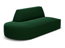 Outlet CXL by Christian Lacroix - Sofá modular virado para a esquerda "Charles" 2 lugares em veludo - 181x93x69cm Verde