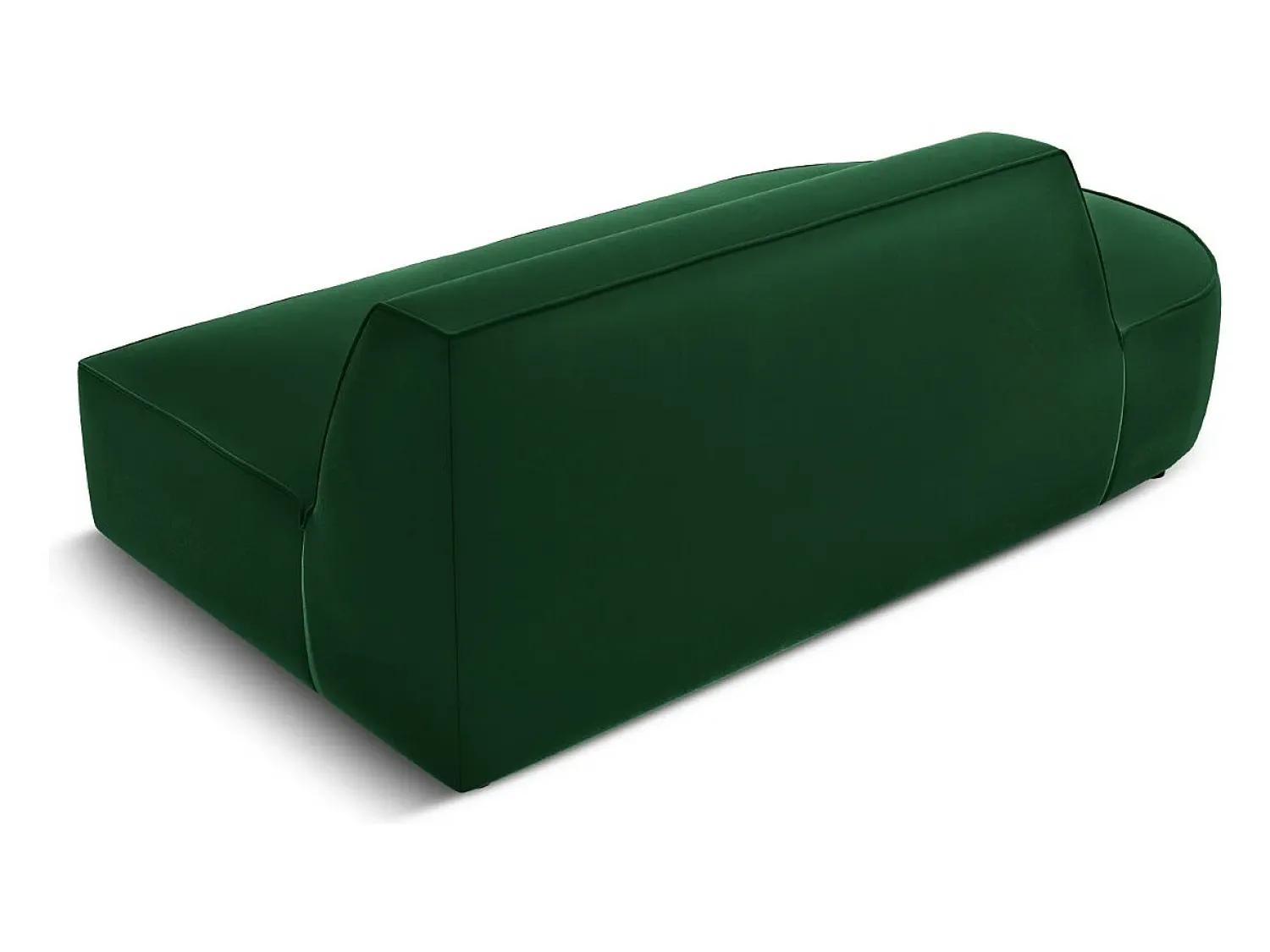 Outlet CXL by Christian Lacroix - Sofá modular virado para a esquerda "Charles" 2 lugares em veludo - 181x93x69cm Verde