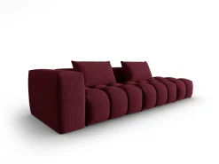 Hot CXL by Christian Lacroix - Sofá modular direito "Lorella" 3 lugares em tecido estrutural - 265x85x70cm Bordeaux