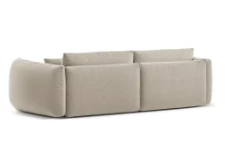 Sofá*CXL by Christian Lacroix - Sofá modular "Maurie" 4 lugares em tecido chenille claro - 264x107x90cm Bege
