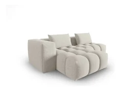 Sofá|CXL by Christian Lacroix - Sofá modular de canto esquerdo "Lorella" 3 lugares em tecido estrutural - 205x145x70cm Bege
