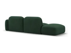 Sofá*CXL by Christian Lacroix - Sofá modular virado para a esquerda "Lucien" 3 lugares em veludo - 295x90x70cm Verde
