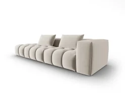 CXL by Christian Lacroix - Sofá modular virado para a esquerda "Lorella" 3 lugares em veludo cru - 265x85x70cm^ Sofá