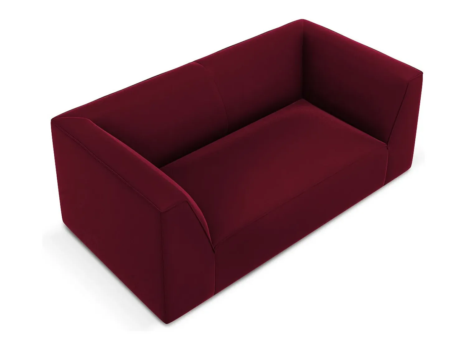 Sofá|CXL by Christian Lacroix - Sofá "Charles" 2 lugares em veludo - 174x92x69cm Vermelho