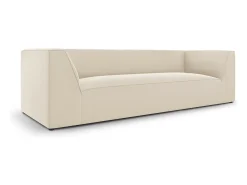 New CXL by Christian Lacroix - Sofá "Charles" 3 lugares em veludo - 232x92x69cm Bege