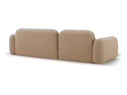 Sofá*CXL by Christian Lacroix - Sofá modular de canto esquerdo "Lucien" 4 lugares em veludo areia - 275x165x70cm Camel