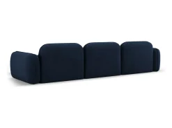 Sofá|CXL by Christian Lacroix - Sofá modular de canto direito "Lucien" 4 lugares em veludo - 320x165x70cm Azul escuro