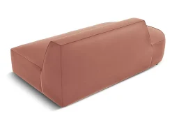 Sofá|CXL by Christian Lacroix - Sofá modular virado para a esquerda "Charles" 2 lugares em veludo - 181x93x69cm Rosa
