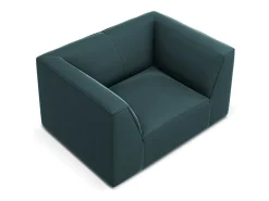Poltrona|CXL by Christian Lacroix - Poltrona "Charles" em veludo - 120x92x69cm Azul
