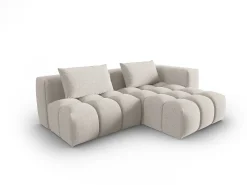 CXL by Christian Lacroix - Sofá modular de canto direito "Lorella" 3 lugares em tecido estrutural - 205x145x70cm^ Sofá