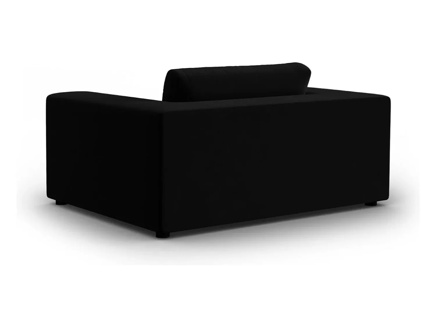 Sofá*CXL by Christian Lacroix - Sofá "Tendance" 1,5 lugares em veludo - 156x122x72cm Preto