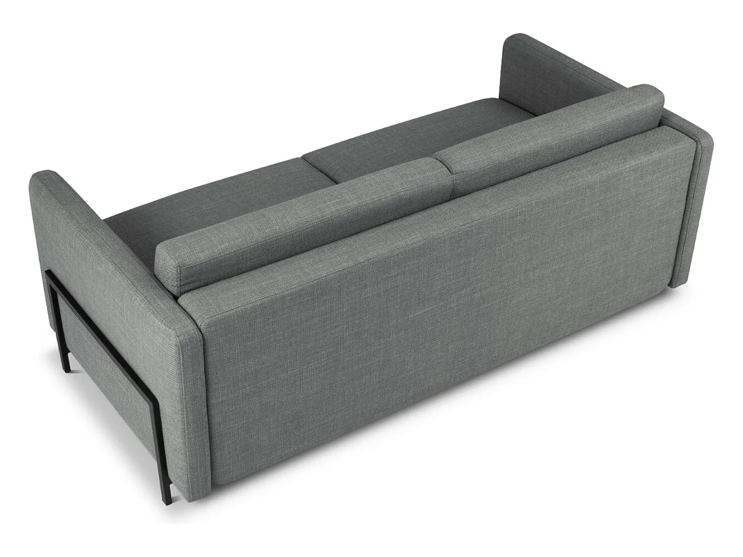 Sofá|CXL by Christian Lacroix - Sofá-cama "Yanis" 3 lugares em tecido estrutural cinza - 202x102x80cm Cinzento