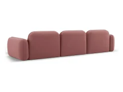 CXL by Christian Lacroix - Sofá modular de canto direito "Lucien" 4 lugares em veludo salmão - 320x165x70cm^ Sofá