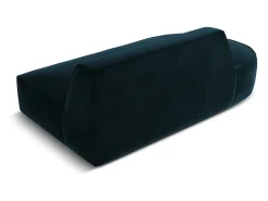 CXL by Christian Lacroix - Sofá modular virado para a esquerda "Charles" 2 lugares em veludo petróleo escuro - 181x93x69cm^ Sofá
