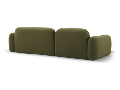 Sofá*CXL by Christian Lacroix - Sofá modular de canto esquerdo "Lucien" 4 lugares em veludo - 275x165x70cm Verde claro