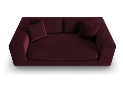 CXL by Christian Lacroix - Sofá "Tendance" 3 lugares em veludo escuro - 220x122x72cm^ Sofá