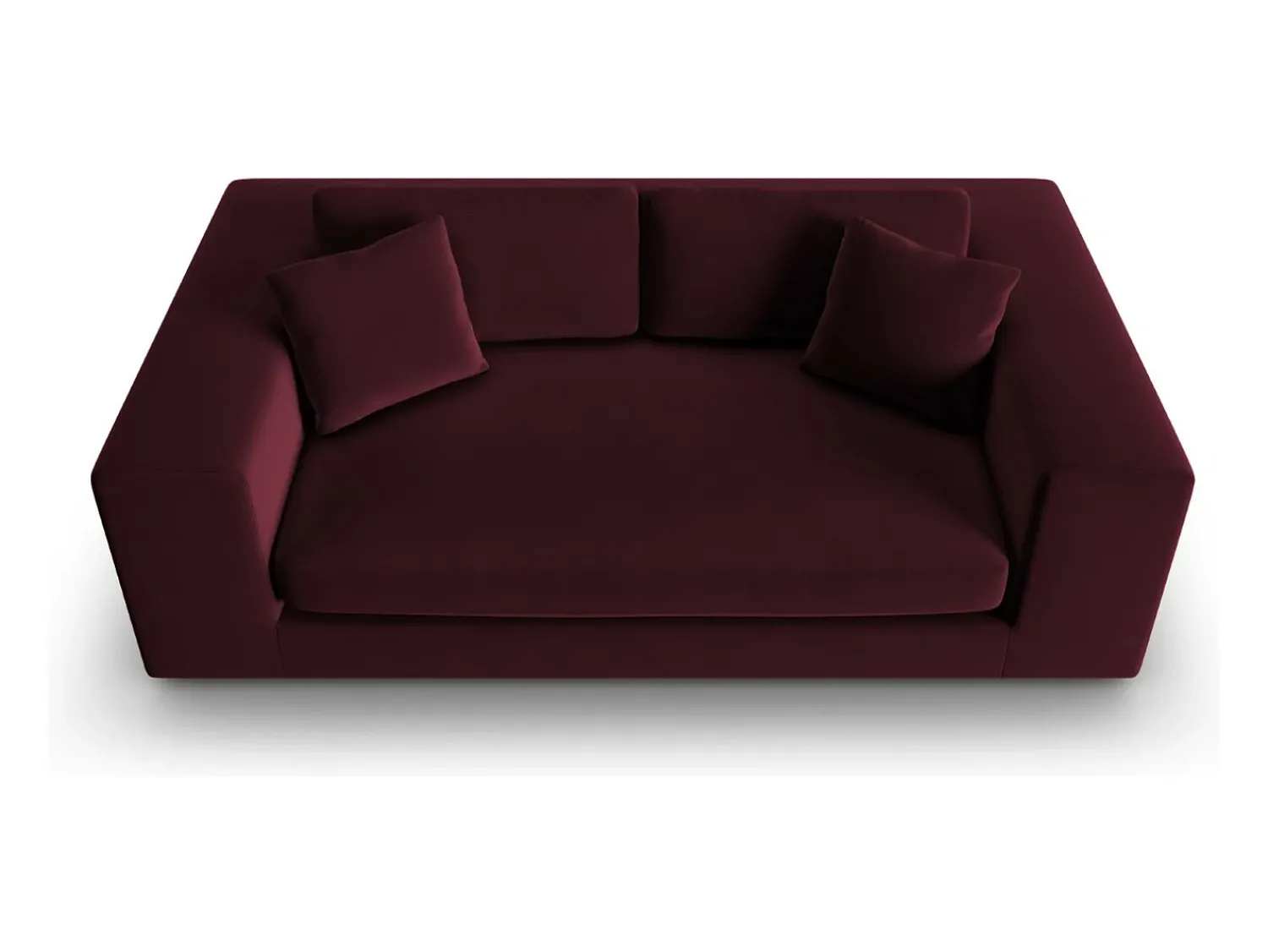 CXL by Christian Lacroix - Sofá "Tendance" 3 lugares em veludo escuro - 220x122x72cm^ Sofá