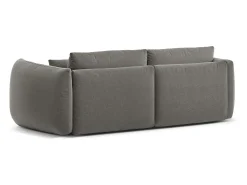 CXL by Christian Lacroix - Sofá modular "Maurie" 3 lugares em tecido chenille cinza escuro - 224x107x90cm^ Sofá