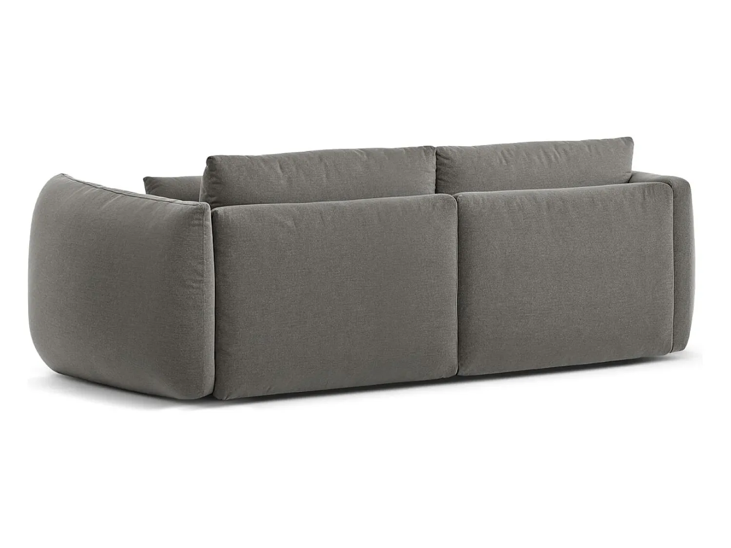 CXL by Christian Lacroix - Sofá modular "Maurie" 3 lugares em tecido chenille cinza escuro - 224x107x90cm^ Sofá