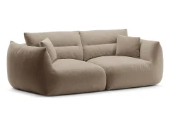 Sofá|CXL by Christian Lacroix - Sofá modular "Maurie" 3 lugares em tecido chenille areia - 224x107x90cm Camel