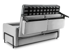 Sofá|CXL by Christian Lacroix - Sofá-cama "Yanis" 3 lugares em veludo cinza - 202x102x80cm Cinzento