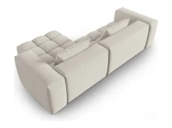 CXL by Christian Lacroix - Sofá modular de canto direito "Lorella" 3 lugares em tecido estrutural - 260x145x70cm^ Sofá