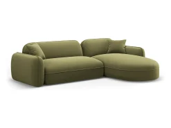 CXL by Christian Lacroix - Sofá modular de canto direito "Lucien" 4 lugares em veludo - 275x165x70cm^ Sofá