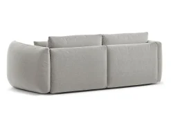 Sofá|CXL by Christian Lacroix - Sofá modular "Maurie" 3 lugares em tecido chenille cinza claro - 224x107x90cm Cinzento claro