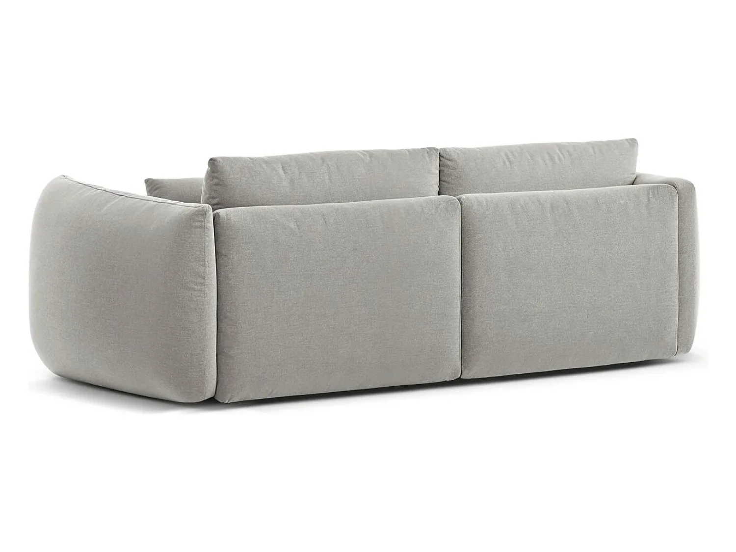 Sofá|CXL by Christian Lacroix - Sofá modular "Maurie" 3 lugares em tecido chenille cinza claro - 224x107x90cm Cinzento claro