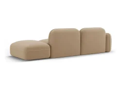 Online CXL by Christian Lacroix - Sofá modular direito "Lucien" 3 lugares em veludo areia - 295x90x70cm Camel