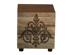 Mesa De Apoio*Loft24 Damask | Mesa de apoio com 1 porta em castanho Cinzento