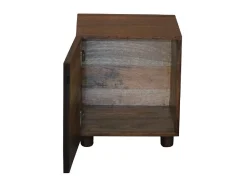 Mesa De Apoio*Loft24 Damask | Mesa de apoio com 1 porta em castanho Cinzento